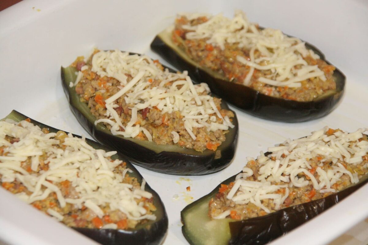 berenjenas rellenas de carne paso 21