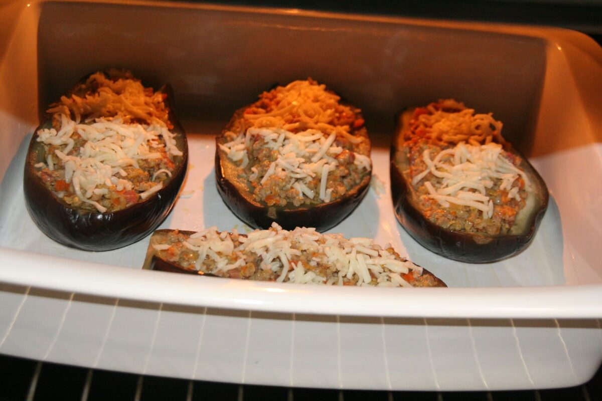 berenjenas rellenas de carne paso 22
