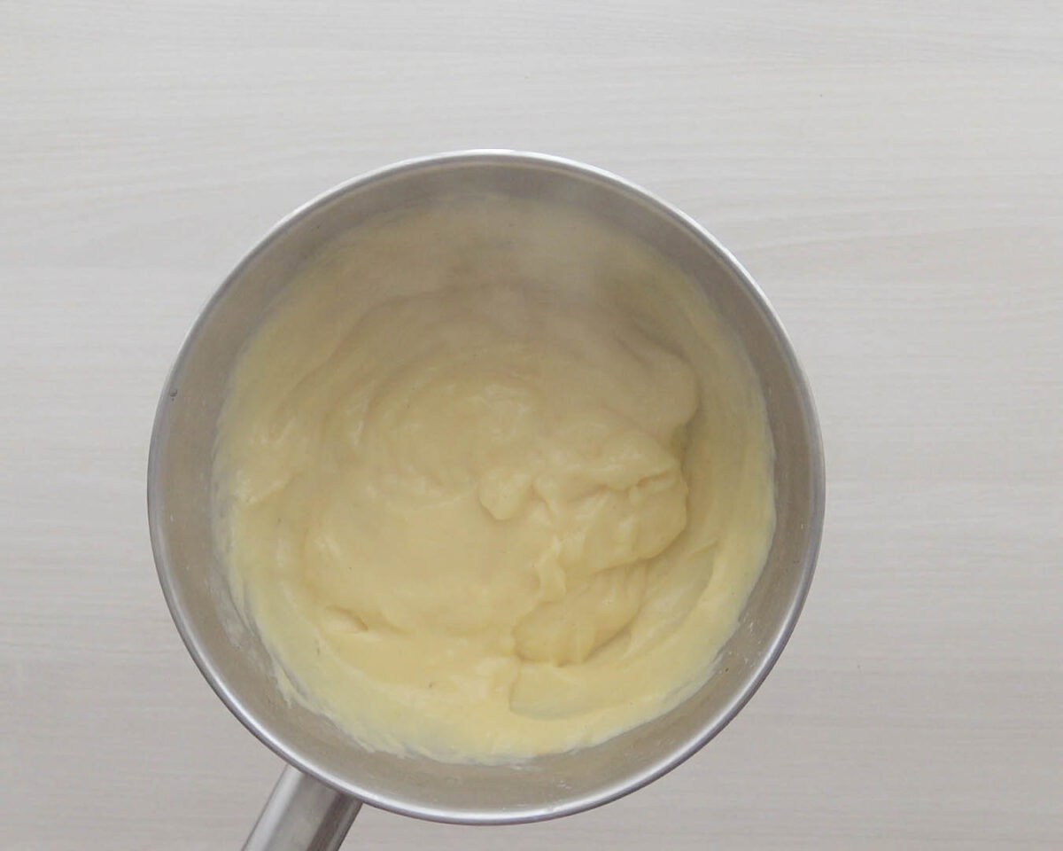 Receta de crema pastelera: resultado final