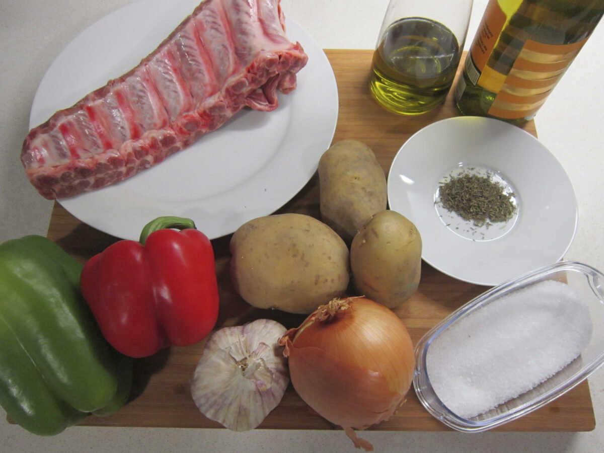 costillas de cerdo al horno paso 1
