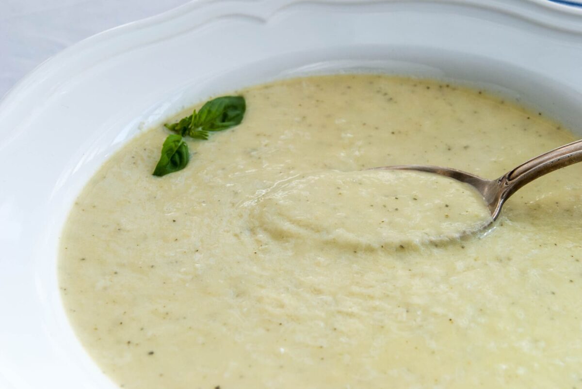crema de puerros y calabacín paso 10
