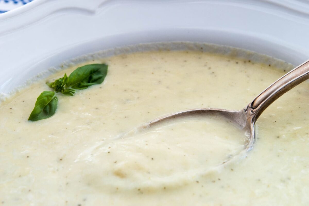 crema de puerros y calabacín paso 11