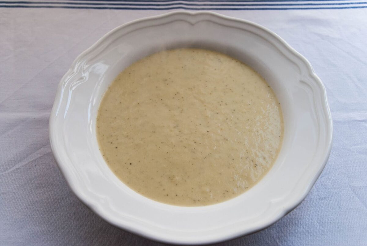 crema de puerros y calabacín paso 7