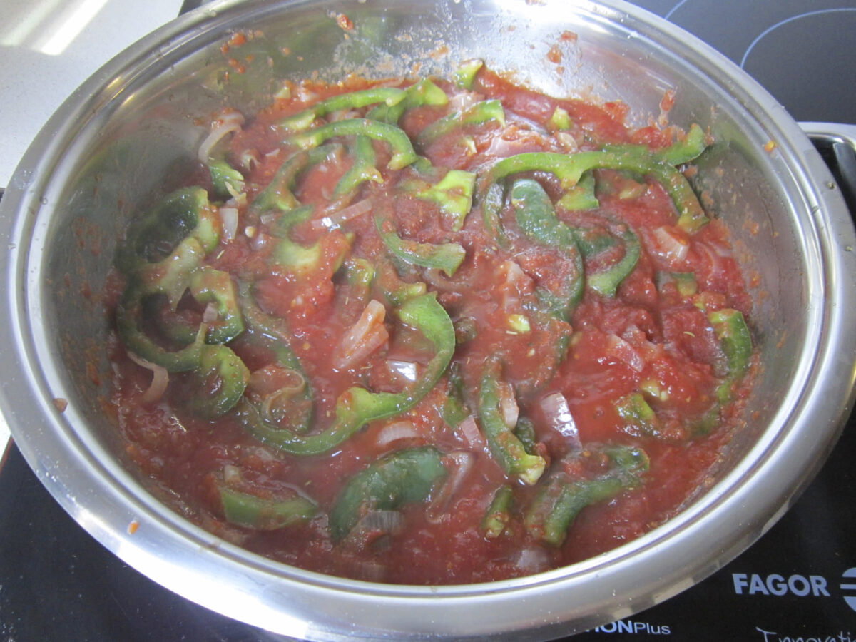 dorada al horno en salsa de aceitunas paso 13