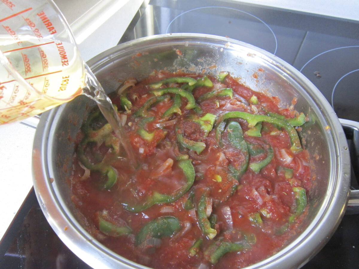 dorada al horno en salsa de aceitunas paso 14