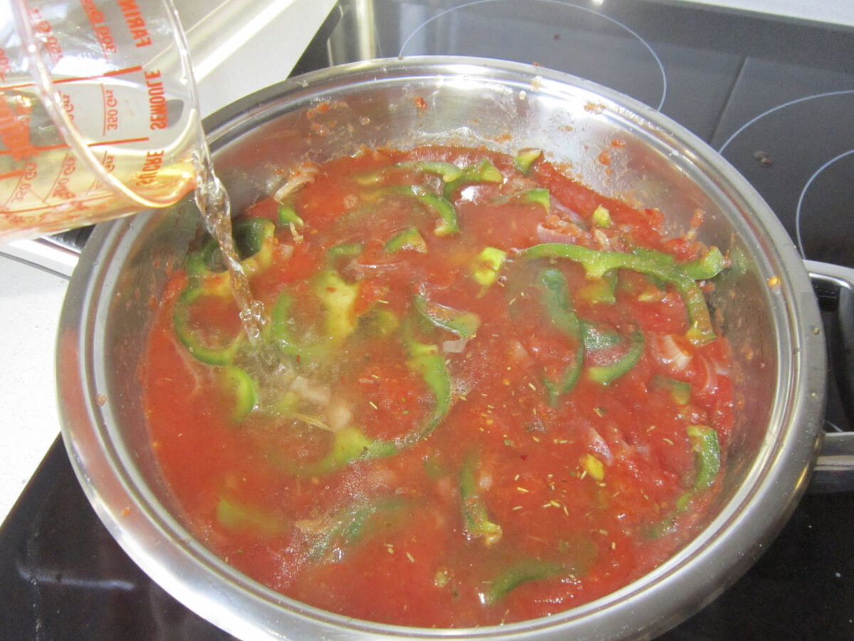 dorada al horno en salsa de aceitunas paso 15