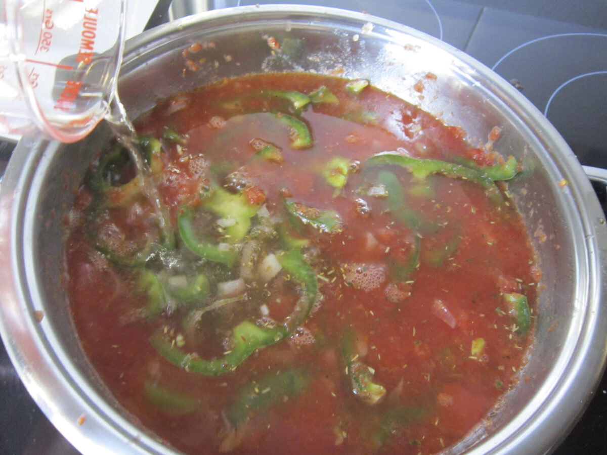 dorada al horno en salsa de aceitunas paso 16
