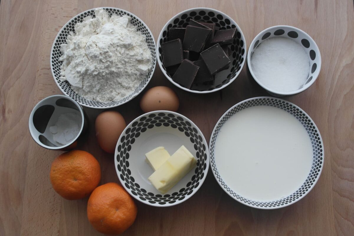 Receta de bizcocho de chocolate: ingredientes