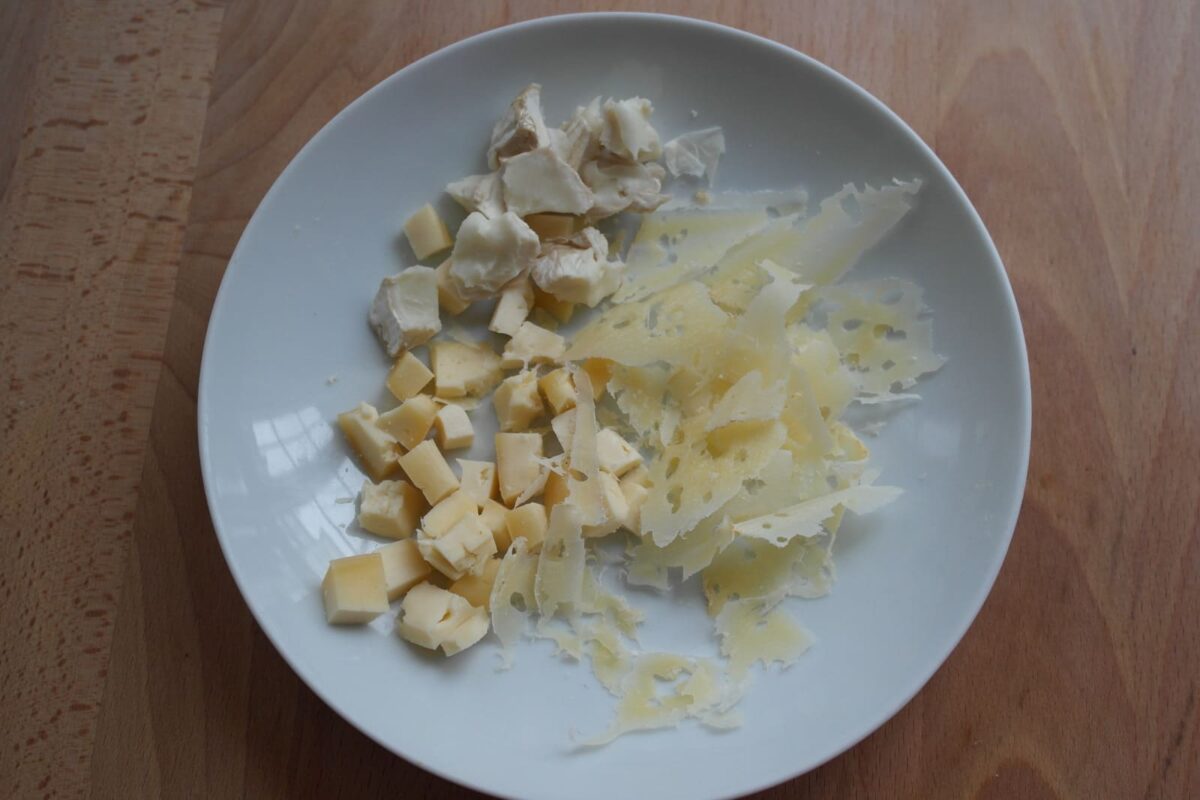 ensalada a los 3 quesos paso 4