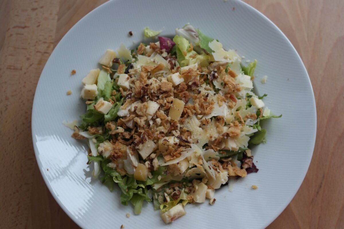 ensalada a los 3 quesos paso 5