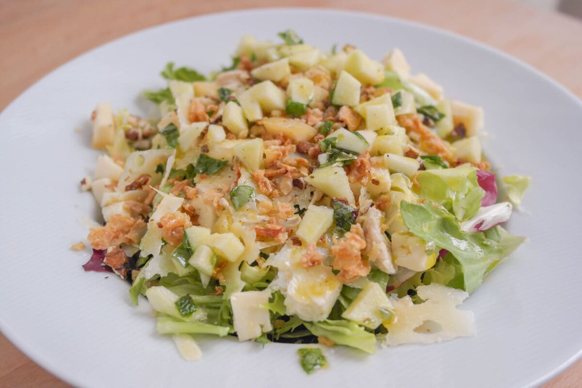 ensalada a los 3 quesos paso 8