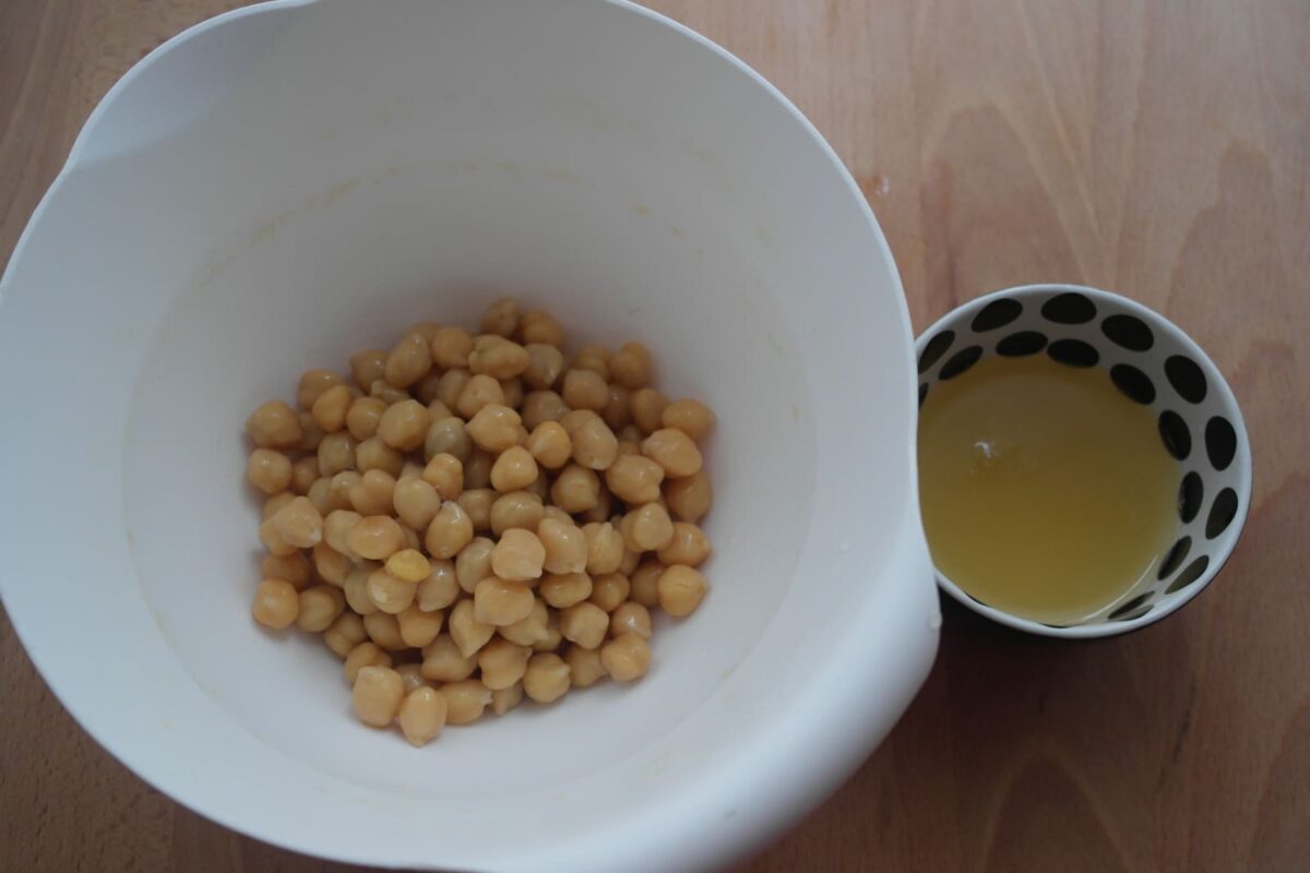 ensalada de garbanzos paso 1