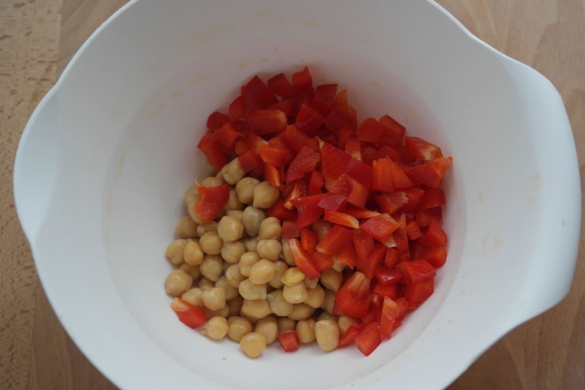 ensalada de garbanzos paso 2