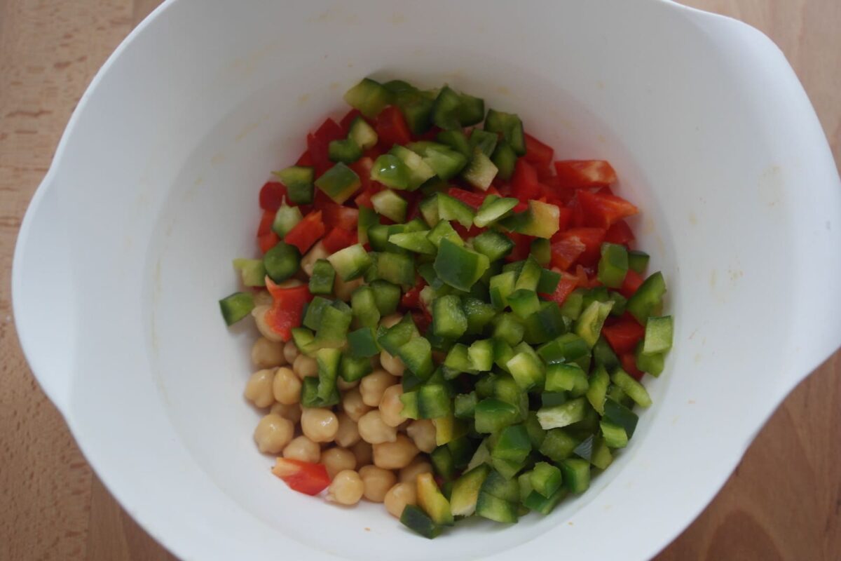 ensalada de garbanzos paso 3