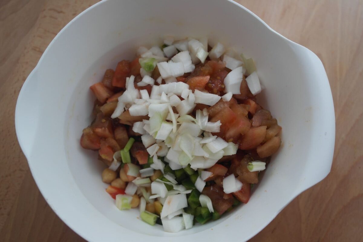 ensalada de garbanzos paso 5