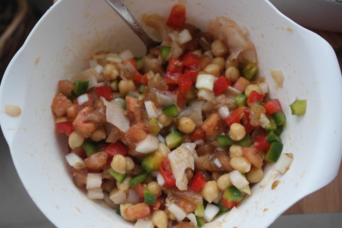 ensalada de garbanzos paso 9