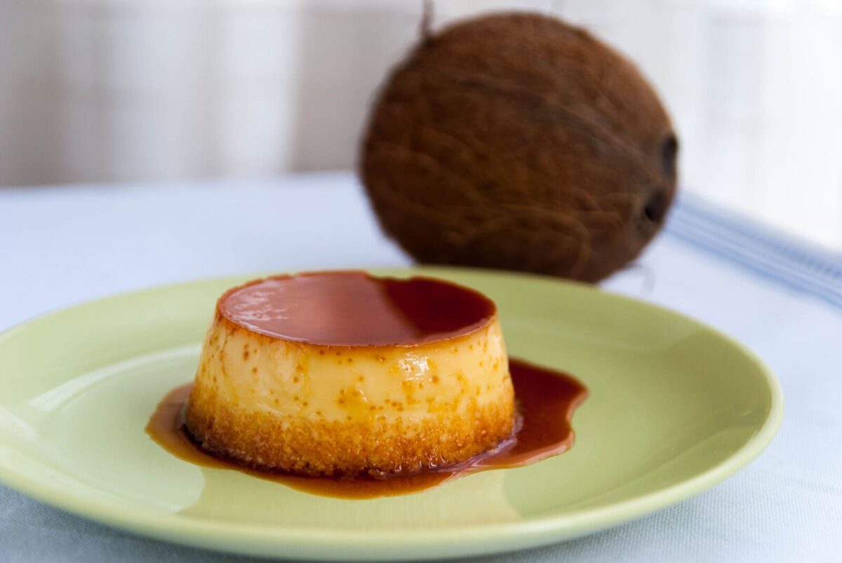 flan de coco paso 13