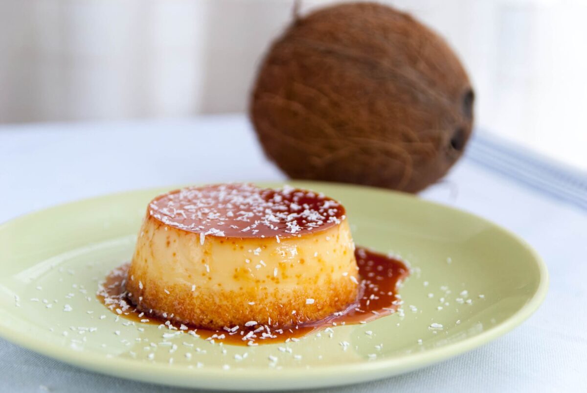 flan de coco paso 14