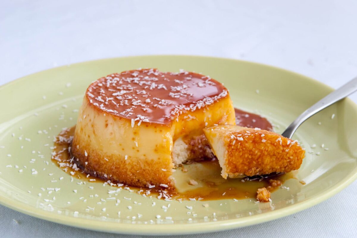 flan de coco paso 15