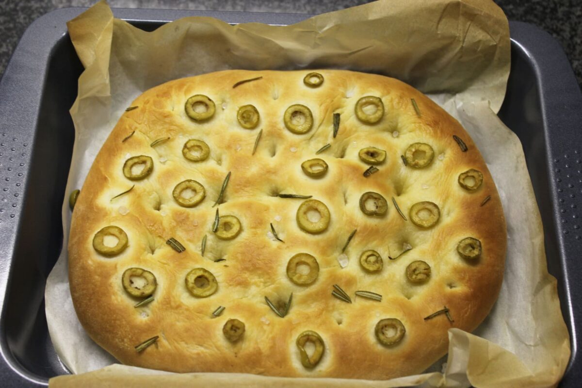 focaccia aceitunas paso 16