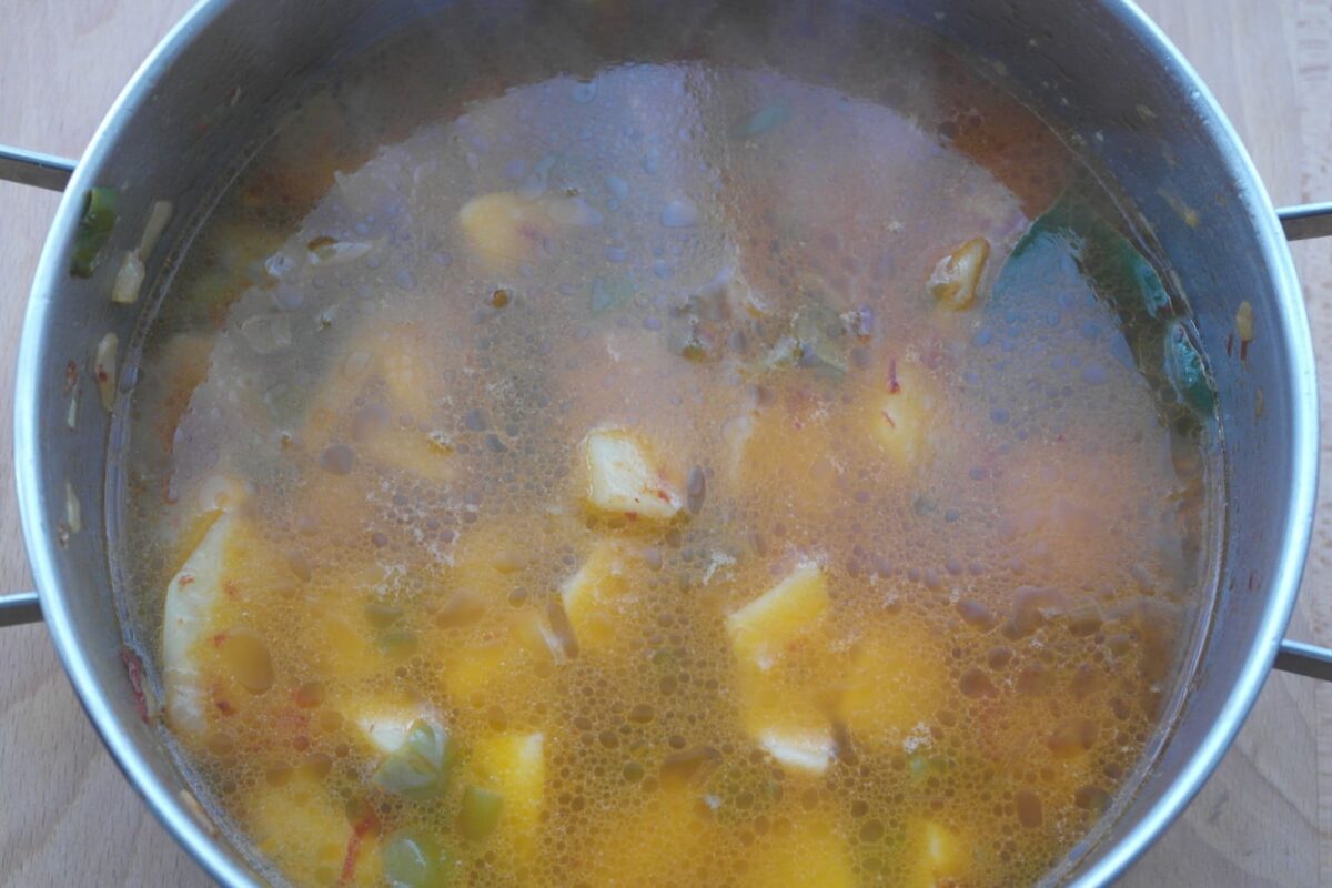marmitako de salmón paso 15