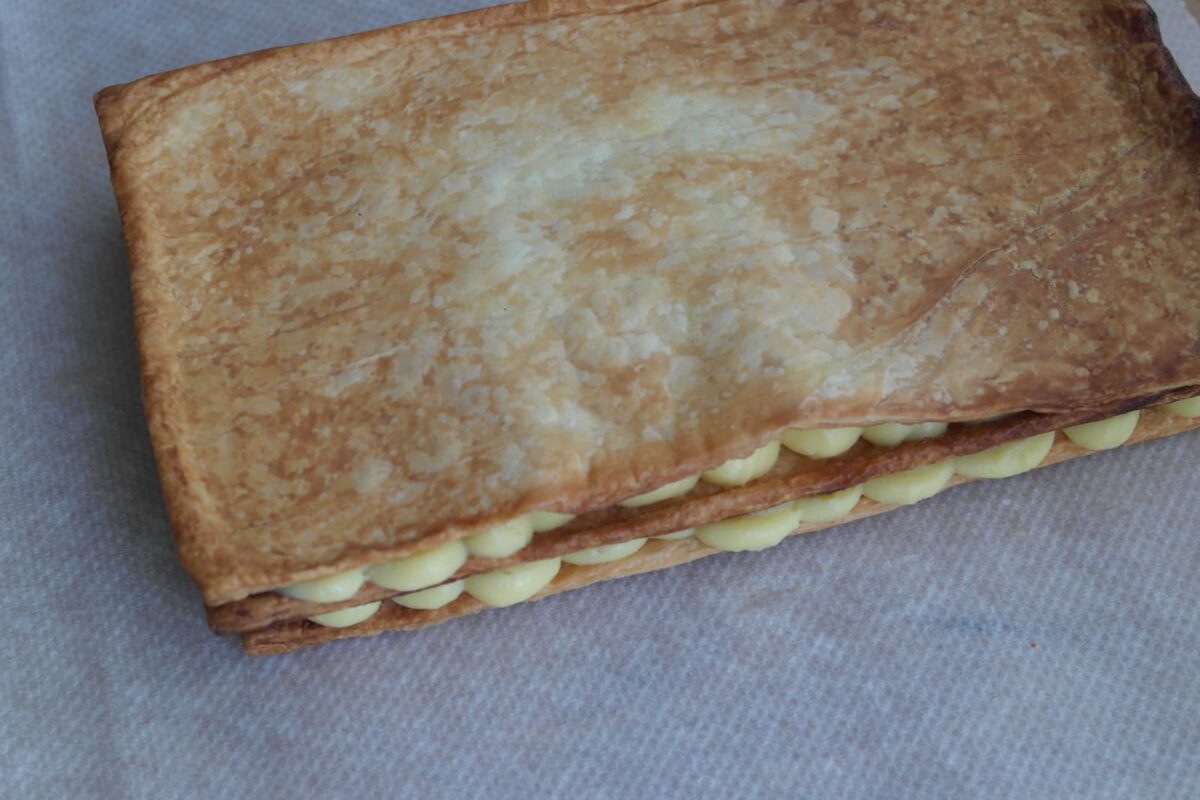 milhojas de crema pastelera paso 16