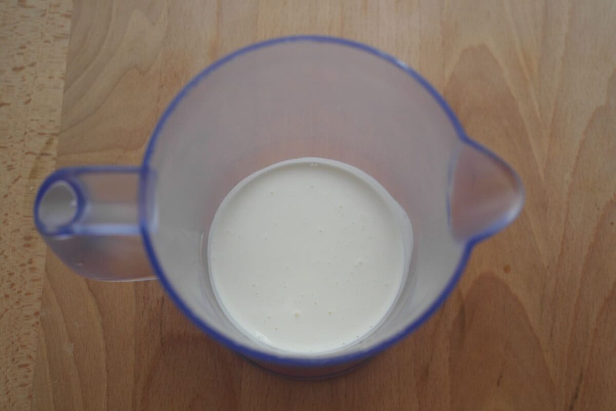 mousse de chocolate blanco paso 4