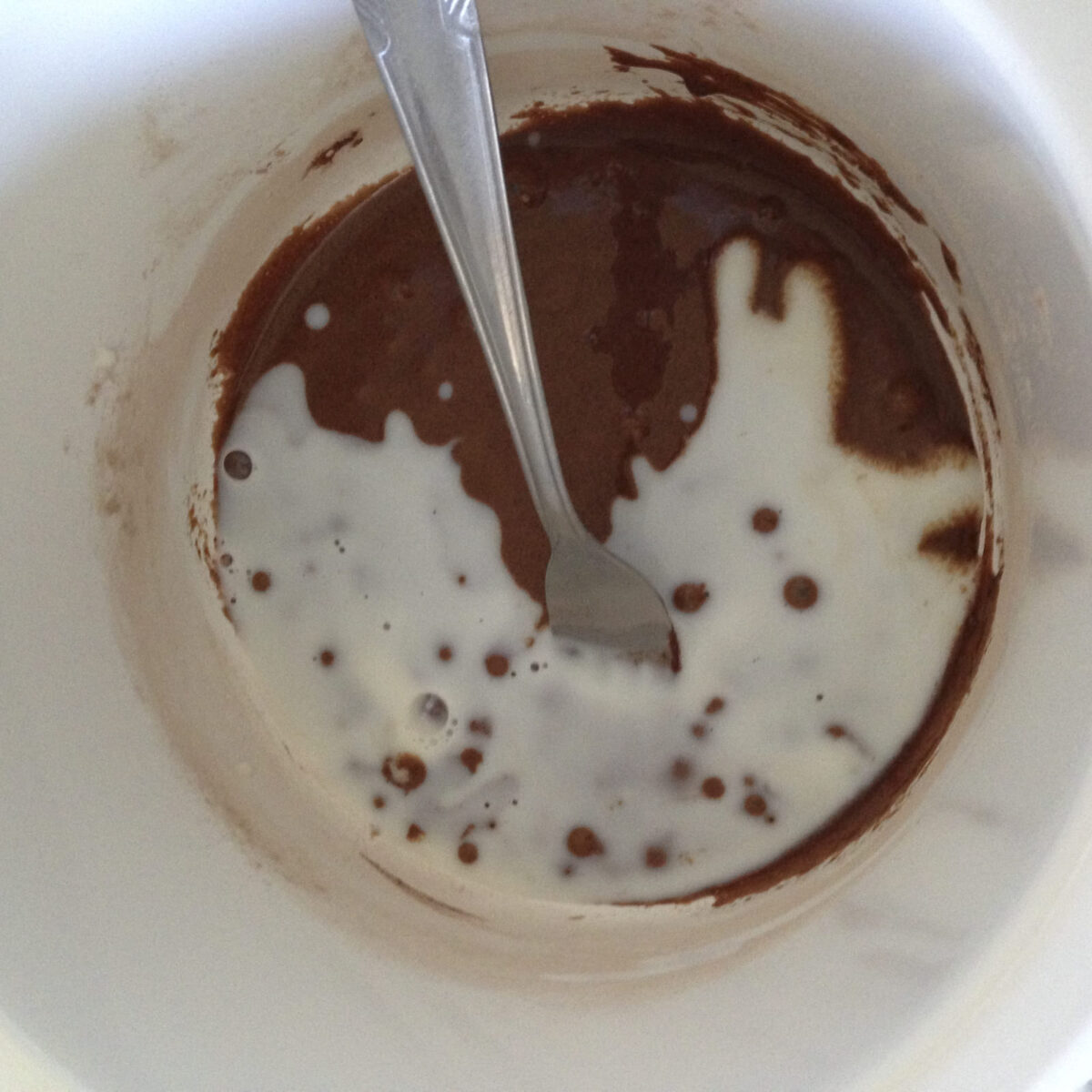 mug cake de chocolate paso 13