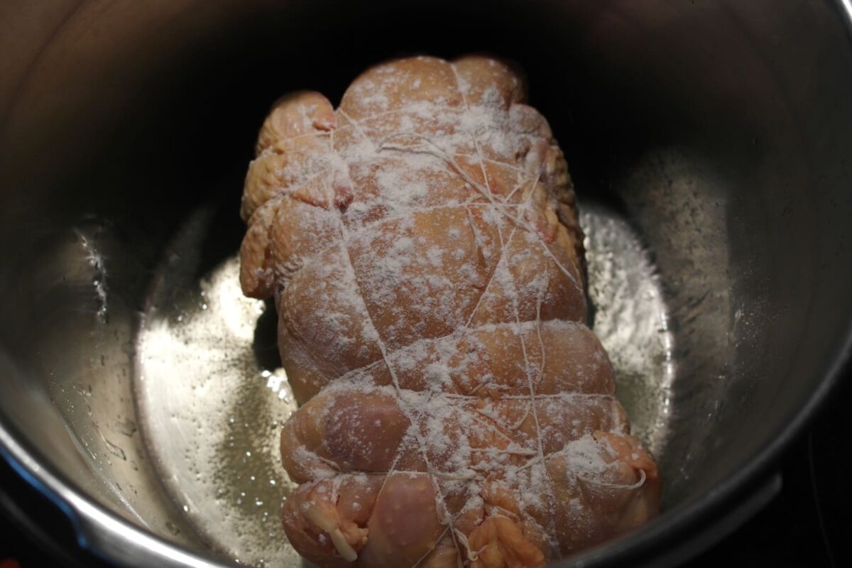 pollo relleno arrollado navidad paso 17