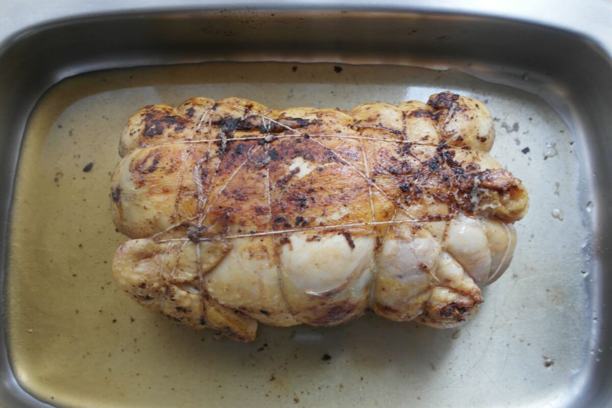 pollo relleno arrollado navidad paso 18