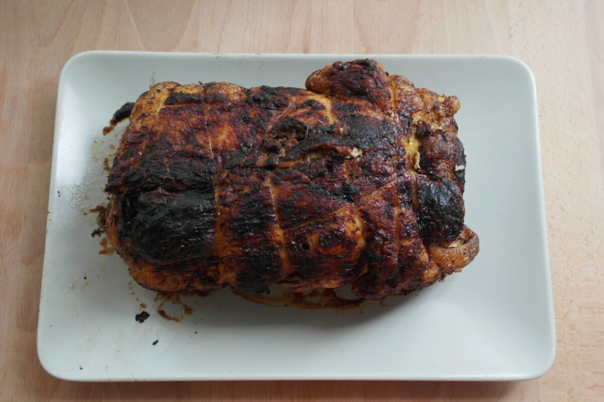 pollo relleno arrollado navidad paso 19