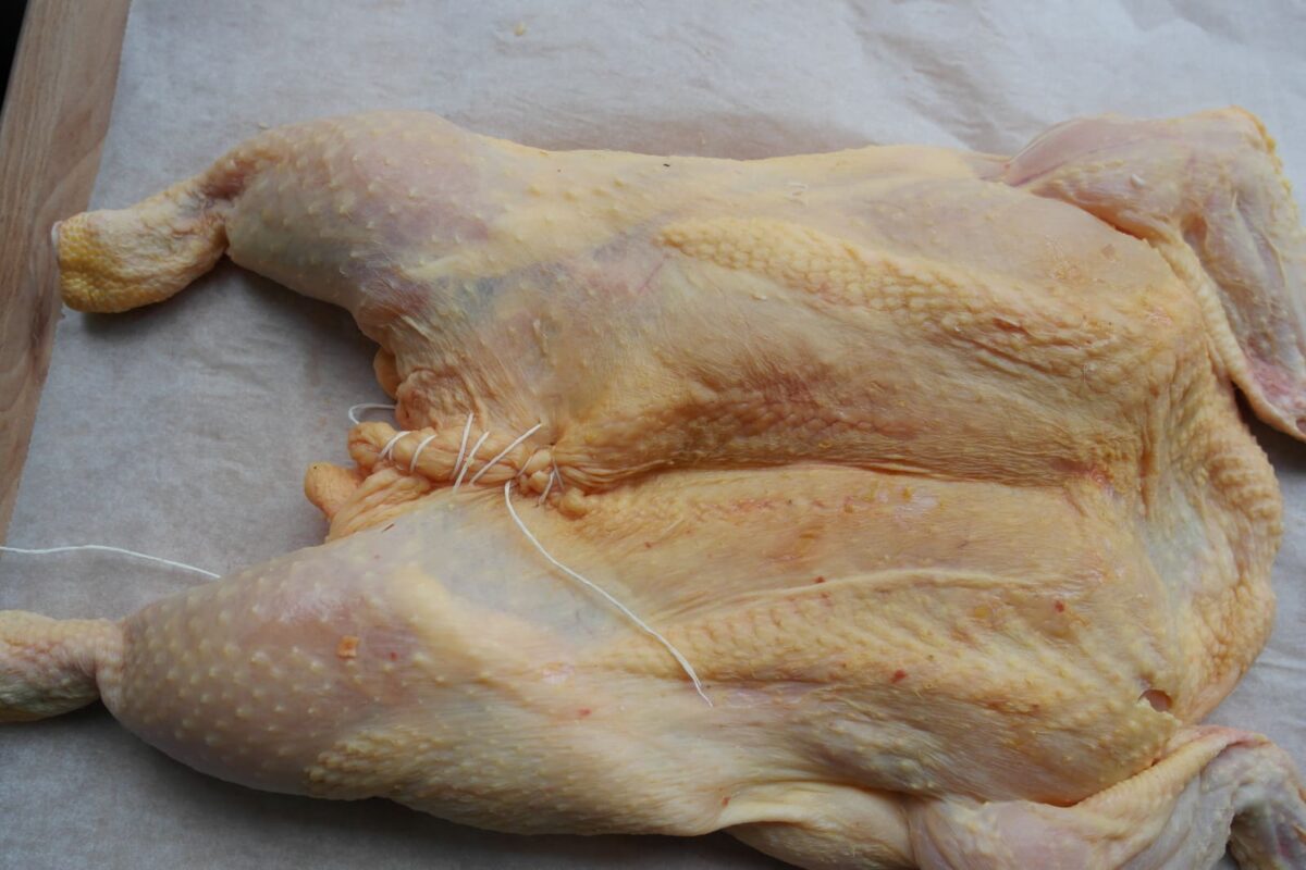 pollo relleno arrollado navidad paso 5