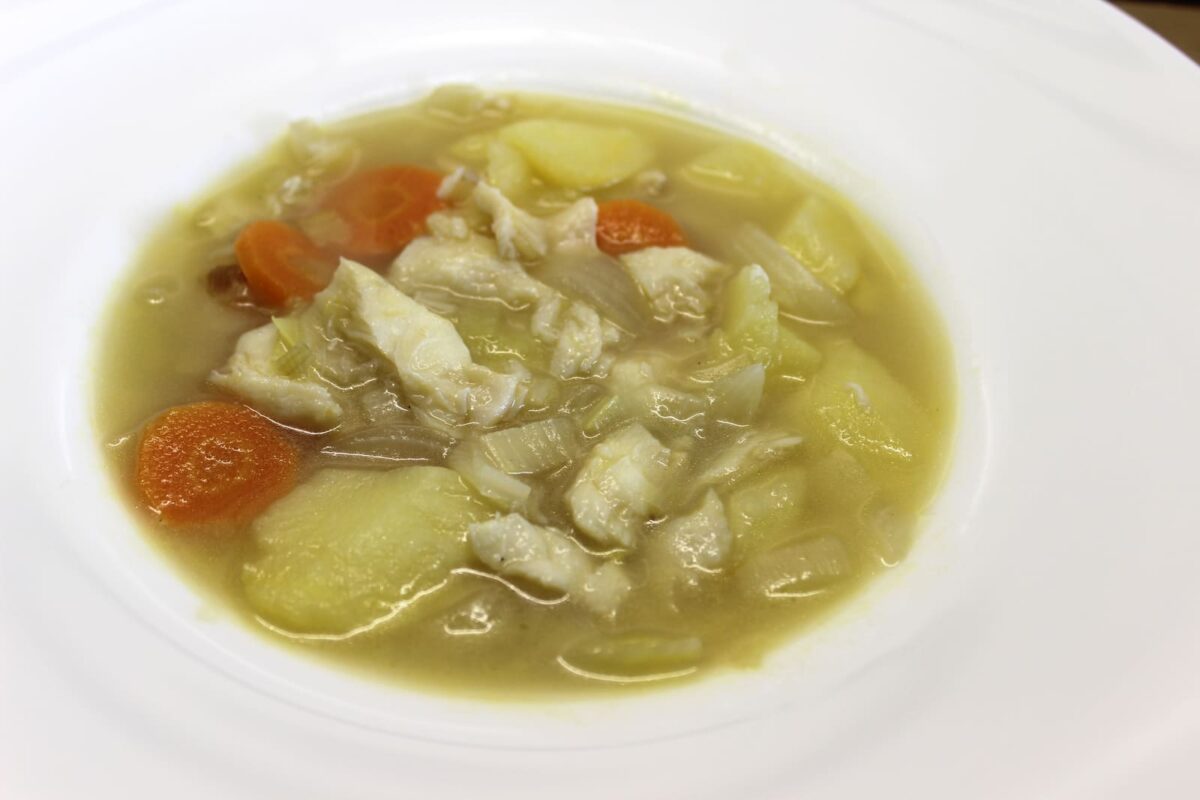 porrusalda con bacalao paso 10