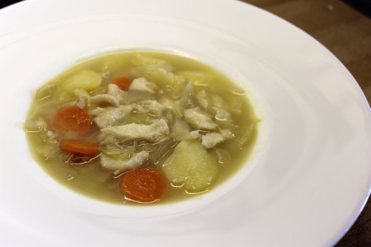 porrusalda con bacalao paso 11