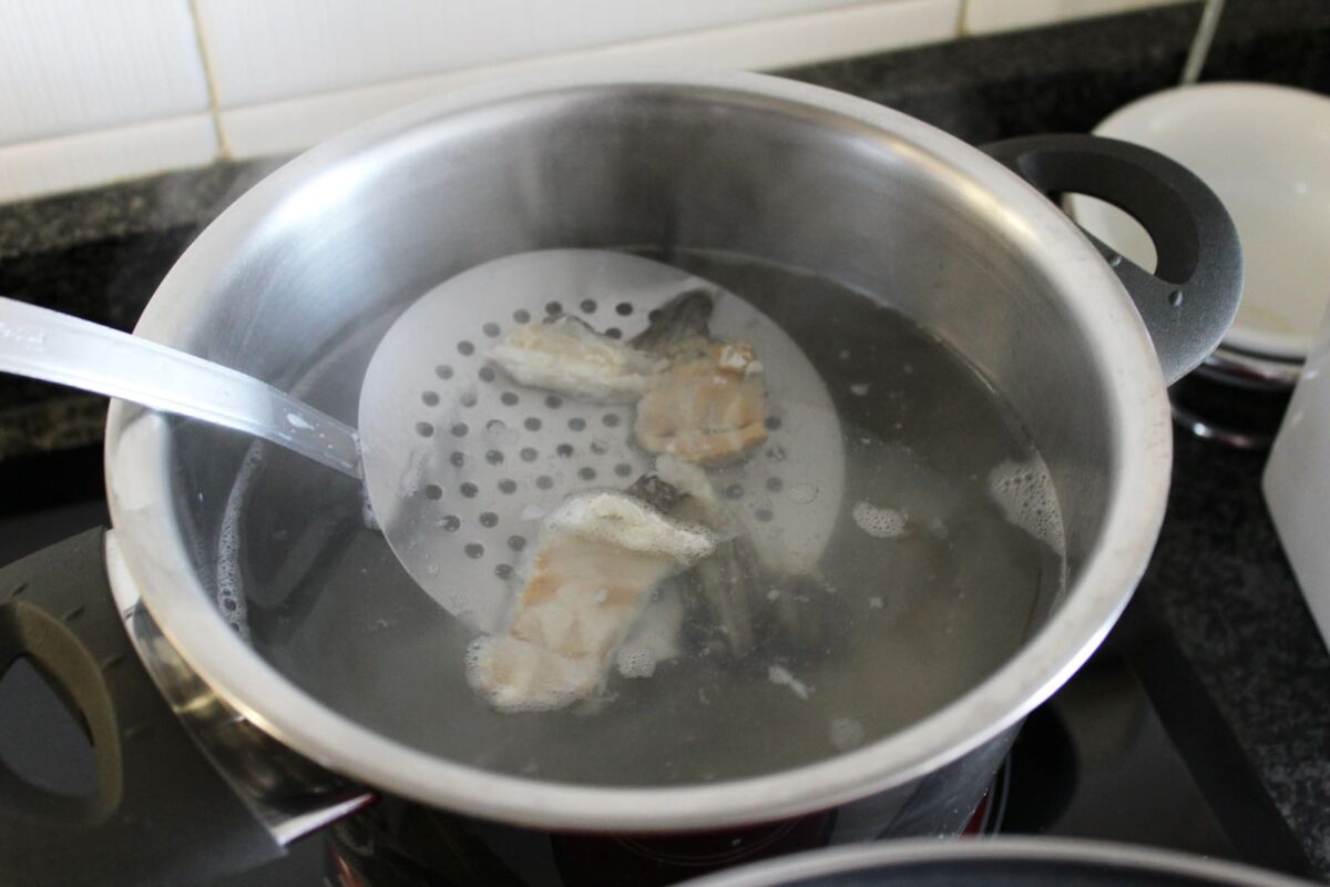 porrusalda con bacalao paso 3
