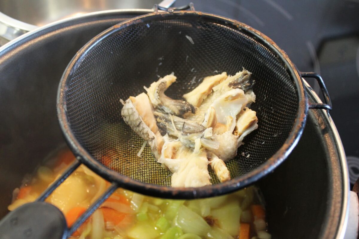 porrusalda con bacalao paso 8