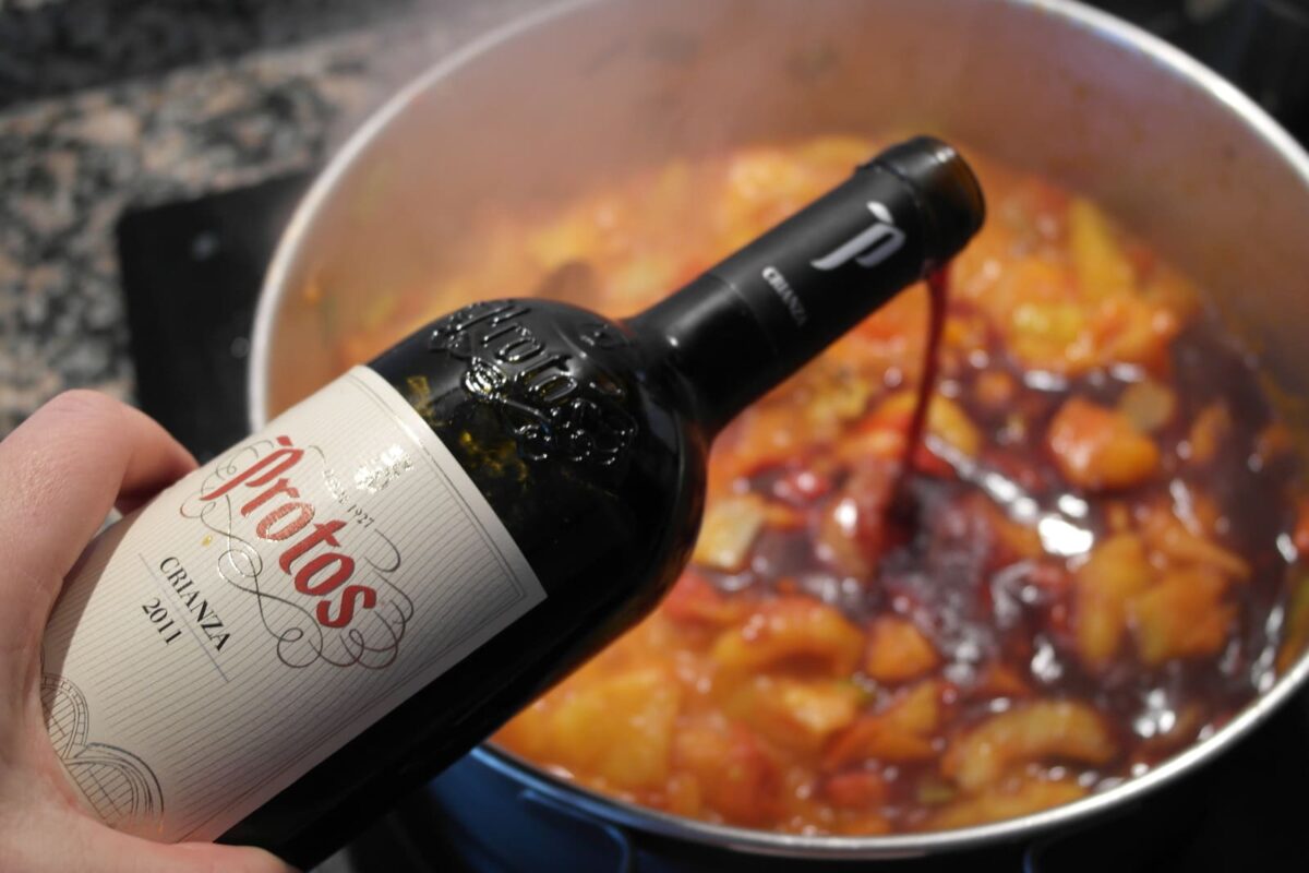 rabo de toro estofado al vino tinto paso 14