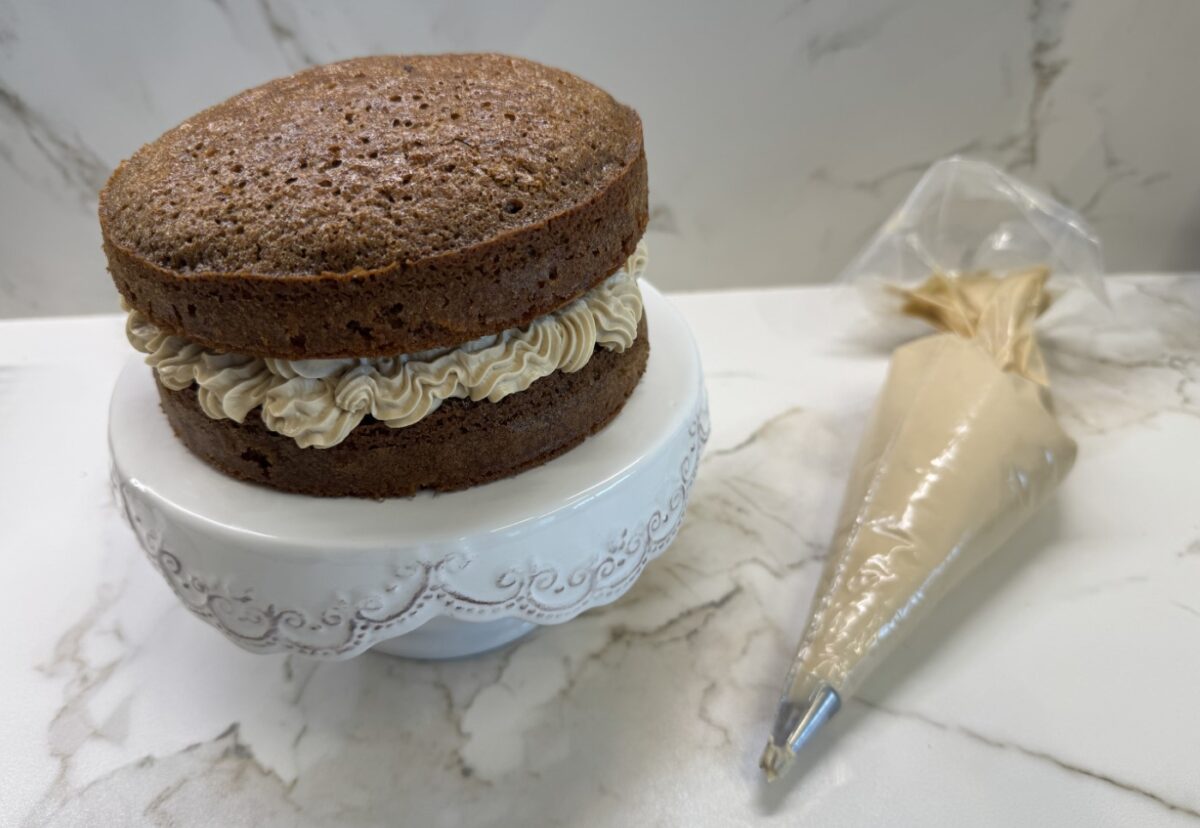 Tarta de café. Receta fácil y deliciosa con un intenso sabor