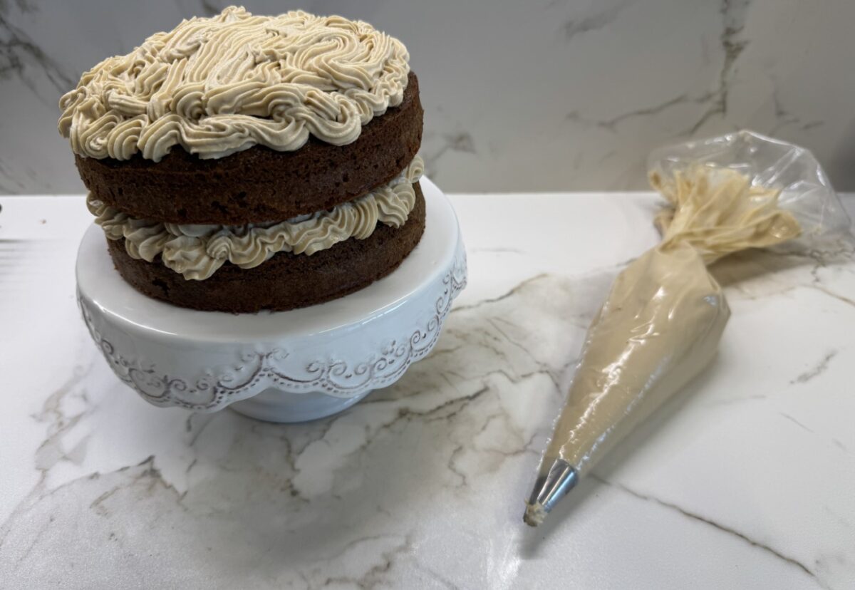 Tarta de café. Receta fácil y deliciosa con un intenso sabor