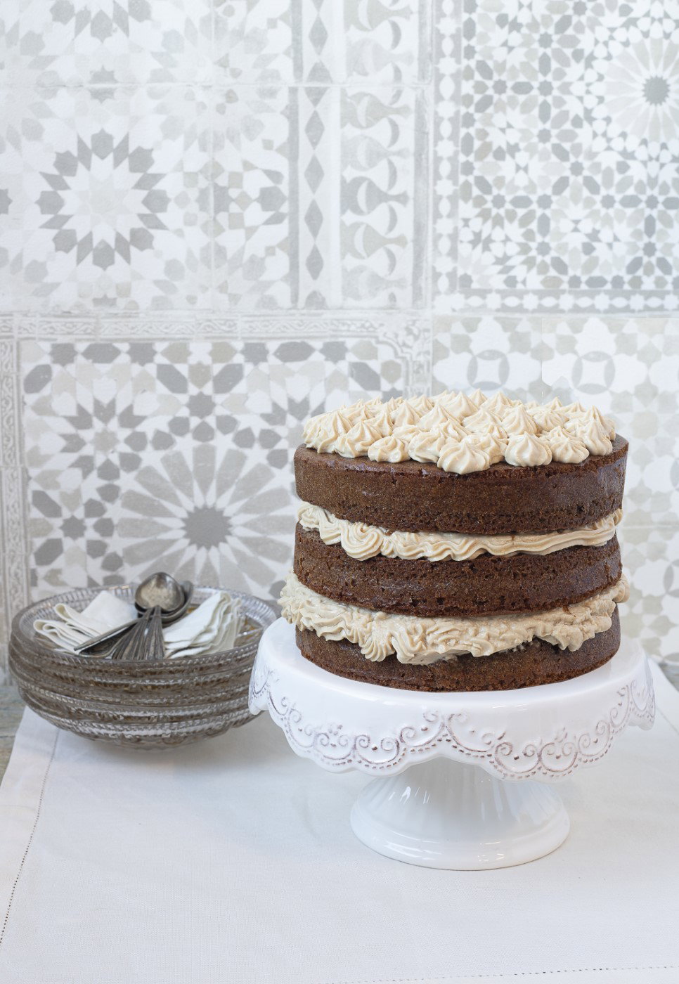 Tarta de café. Receta fácil y deliciosa con un intenso sabor