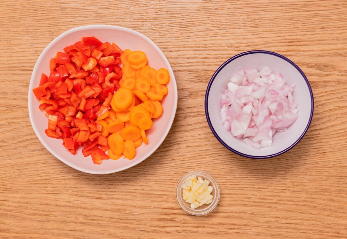 Arroz caldoso con garbanzos paso a paso