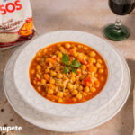 Arroz caldoso con garbanzos paso a paso