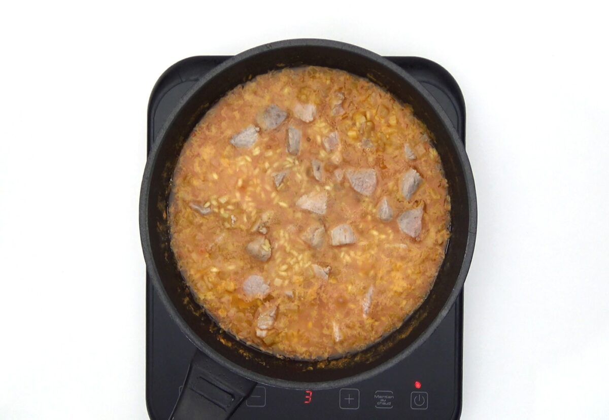 Arroz con solomillo de cerdo. Una receta fácil y deliciosa paso a paso