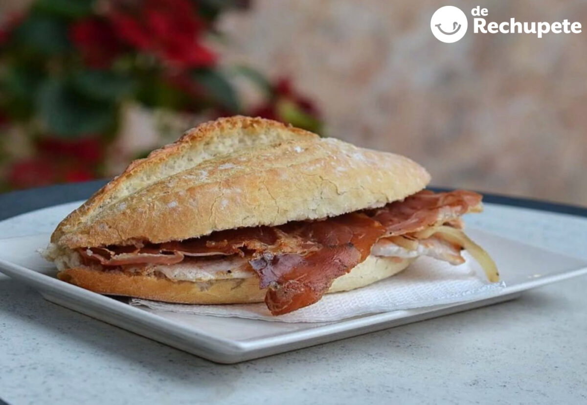Bocadillo brascada. Receta tradicional para las Fallas