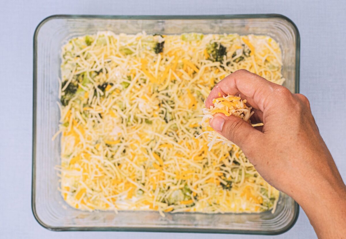 Brócoli gratinado con salsa de queso paso a paso
