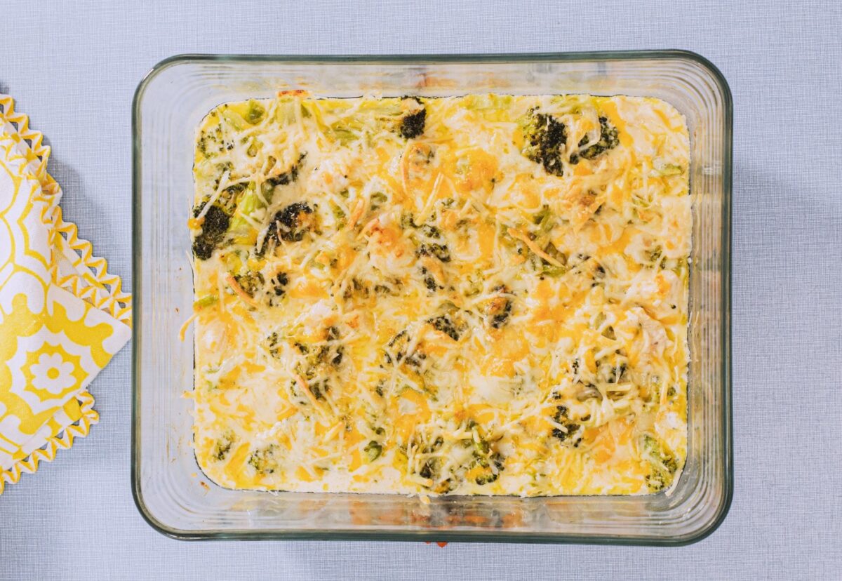 Brócoli gratinado con salsa de queso paso a paso