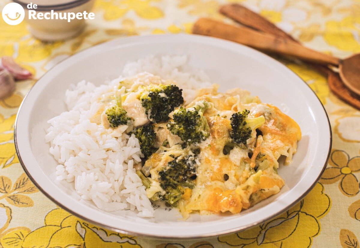 Brócoli gratinado con salsa de queso paso a paso