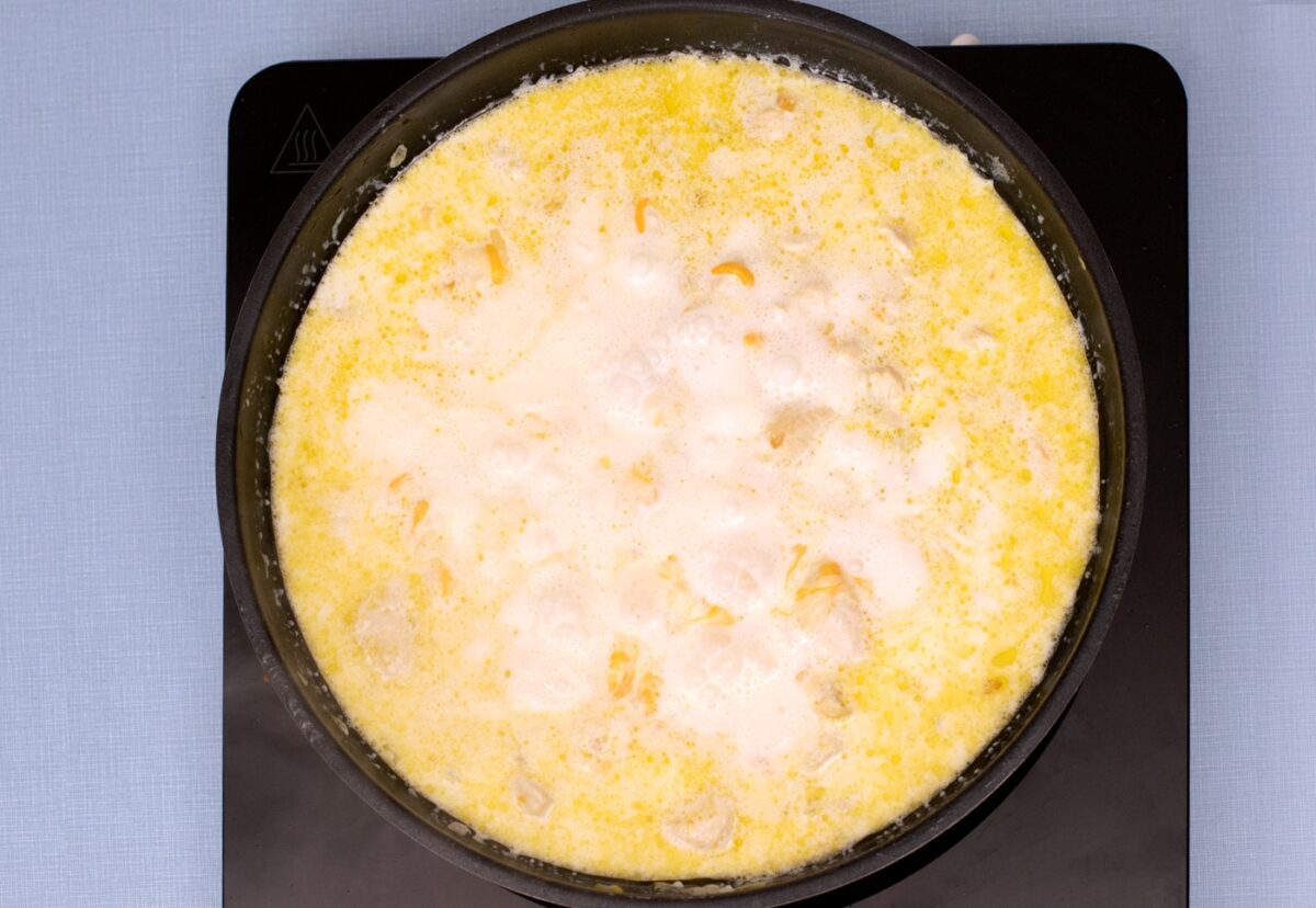 Brócoli gratinado con salsa de queso paso a paso