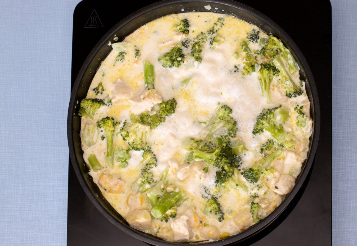 Brócoli gratinado con salsa de queso paso a paso