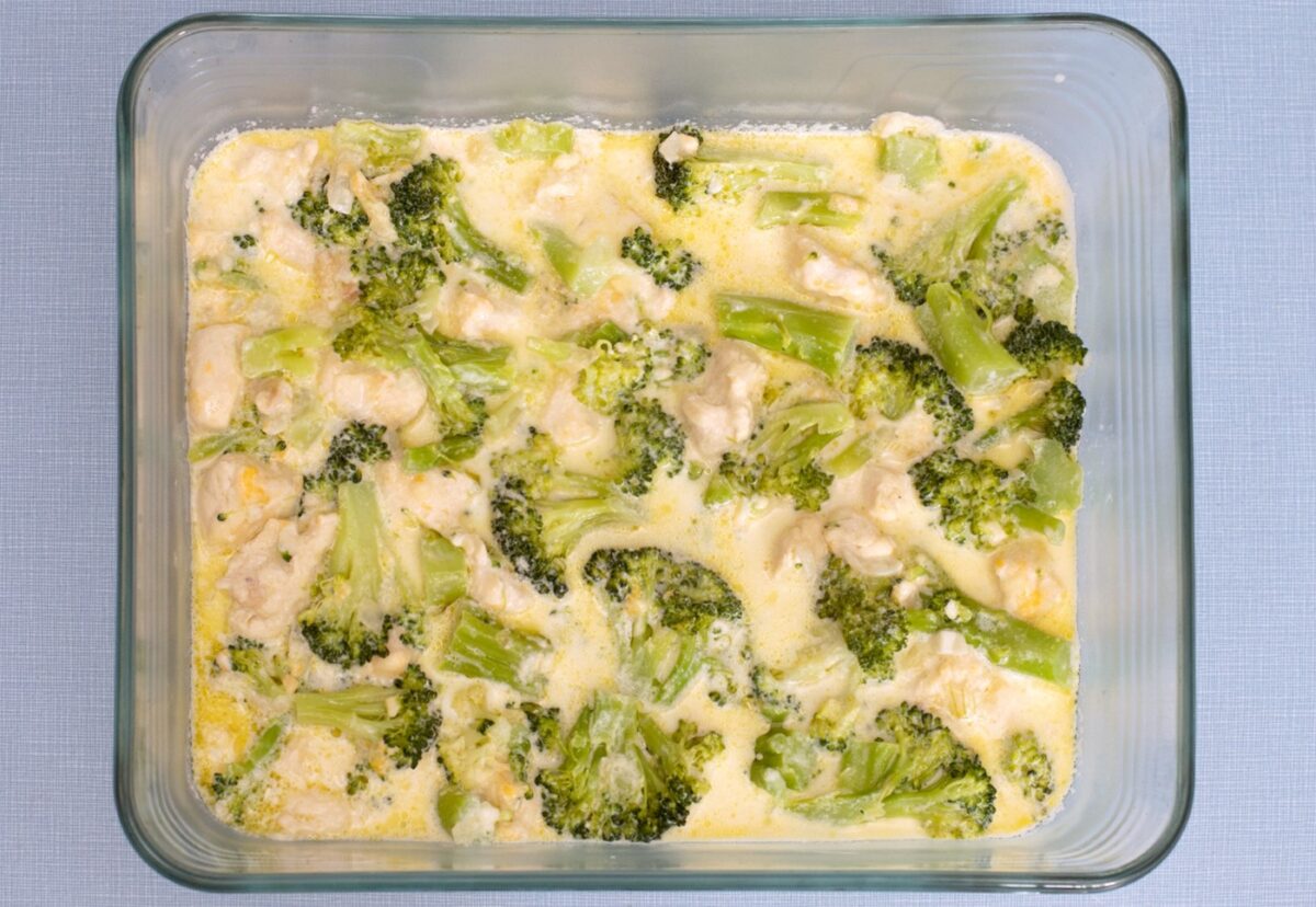 Brócoli gratinado con salsa de queso paso a paso